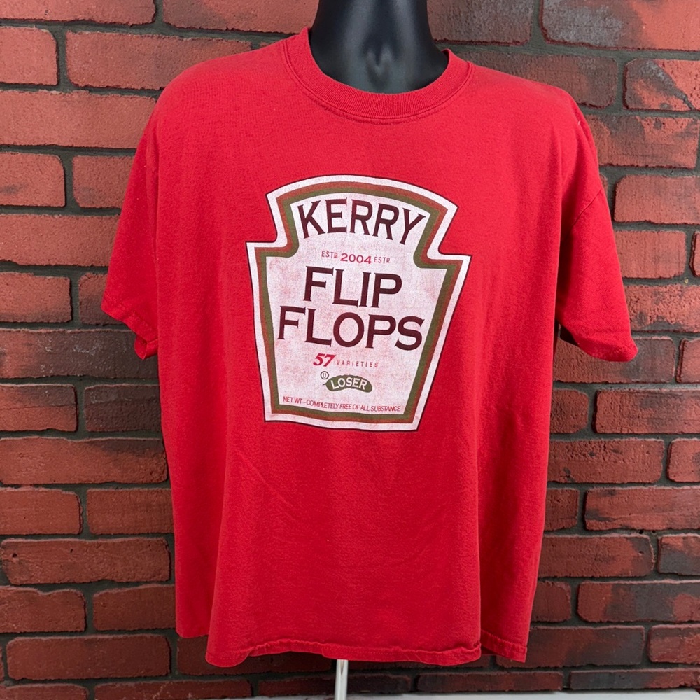 Jerzees Shirt Womans XL Kerry Flip Flops